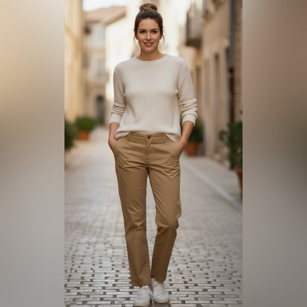 J. Crew Pants Tan Straight Leg 100%Cotton Denim Jeans Size 30